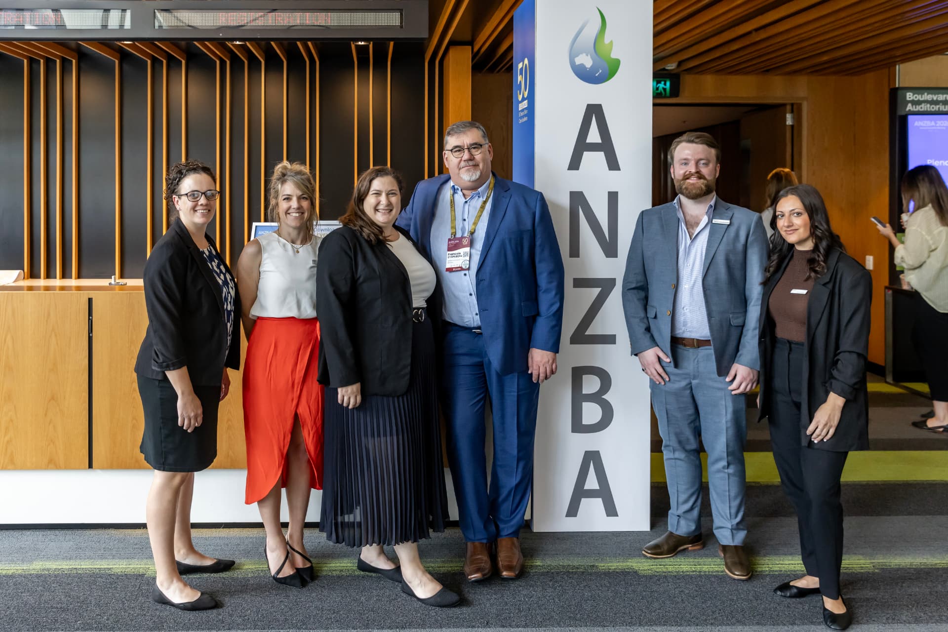 A group of conference organisers and association representatives at ANZBA