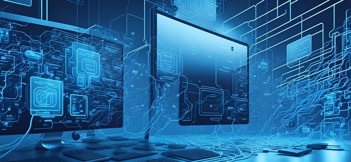 Digital image of technology and connections